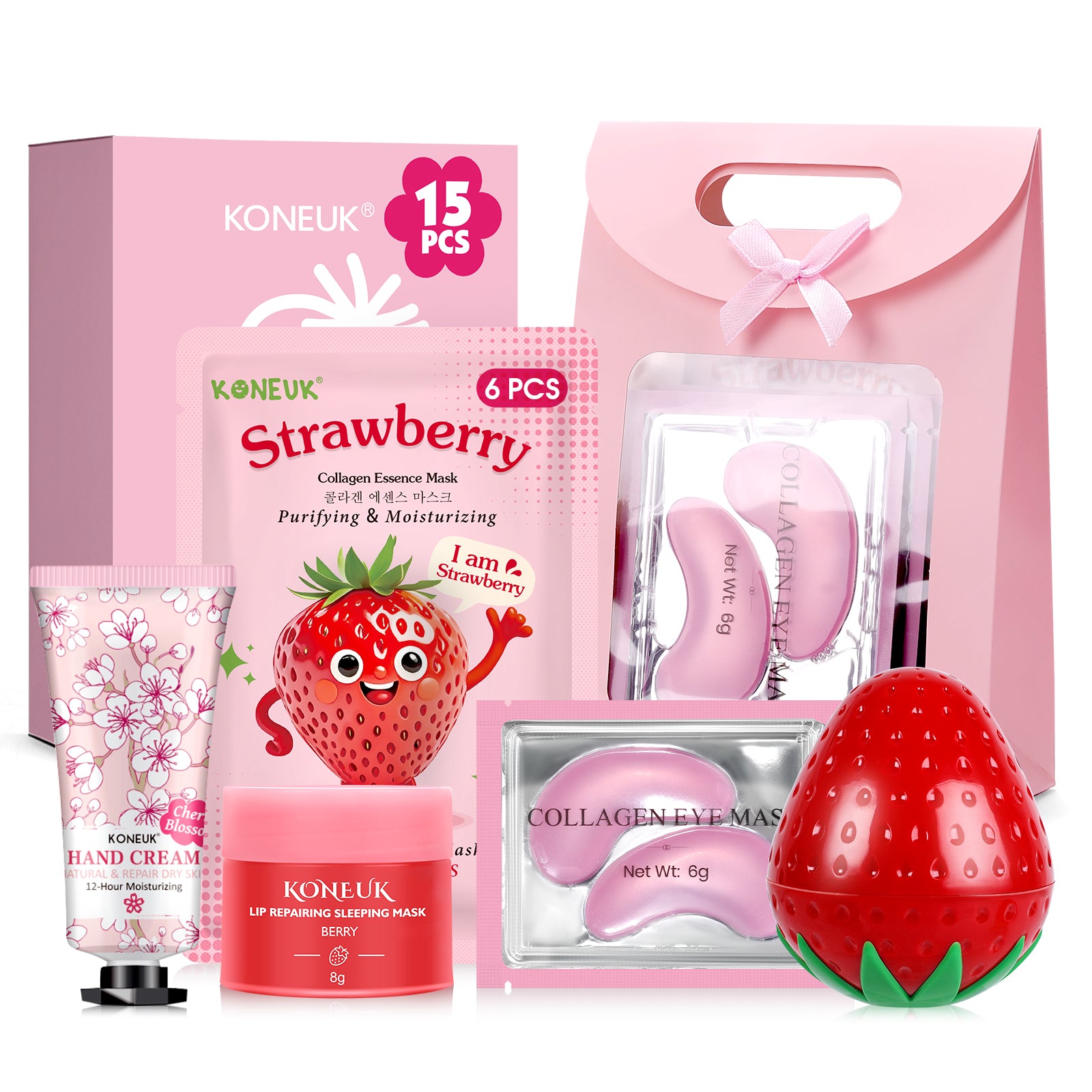 15 PACK Skincare Gift Set for Teen Girls, Travel Kit & Skin Care Gifts with Under Eye Patches, Facial Masks, Hand Cream, Lip Mask, Body Lotions, Skincare Gifts for Kids, Mothers Day Gift, Teacher Gift