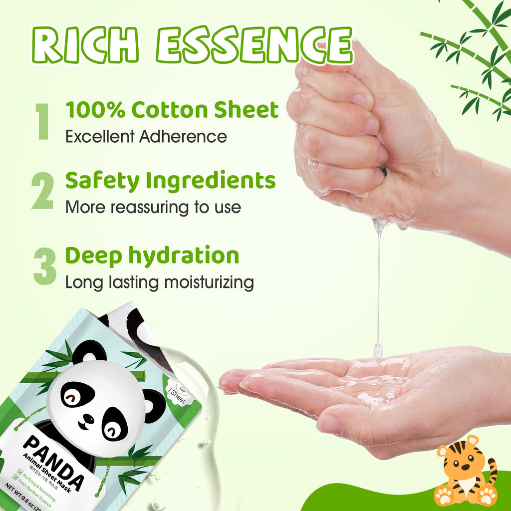 KONEUK 14 Pack Kids Face Mask Set, Cute Animal Face Masks Skincare for Kids, Spa Day Kit and Spa Party Supplies for Girls Teens, Bulk Skin Care Set for Girls