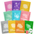 KONEUK 20 Pack Sheet Face Masks Skincare for Women, Collagen Hydrating Facial Mask Set, Bulk Skin Care Face Mask for Dry Skin, Spa Party Favors and Spa Gifts for Women