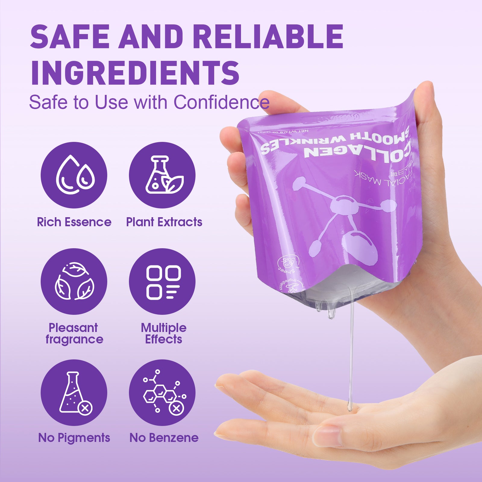 KONEUK 20 Pack Sheet Face Masks Skincare for Women, Collagen Hydrating Facial Mask Set, Bulk Skin Care Face Mask for Dry Skin, Spa Party Favors and Spa Gifts for Women
