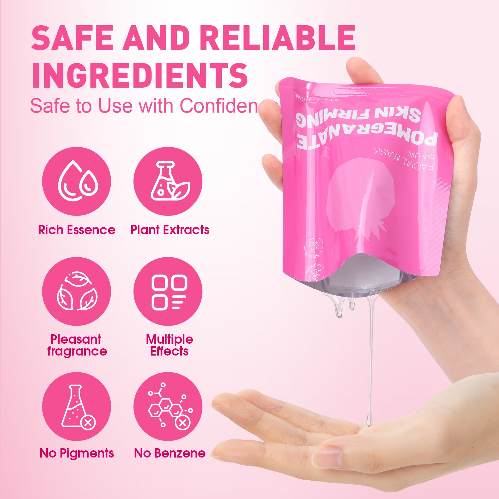 KONEUK 40 Pack Collagen Face Masks for Women Skin Care, Sheet Face Mask for Skincare, Hydrating & Moisturizing for Dry Skin, Bulk Spa Party Favors and Spa Gifts for Women