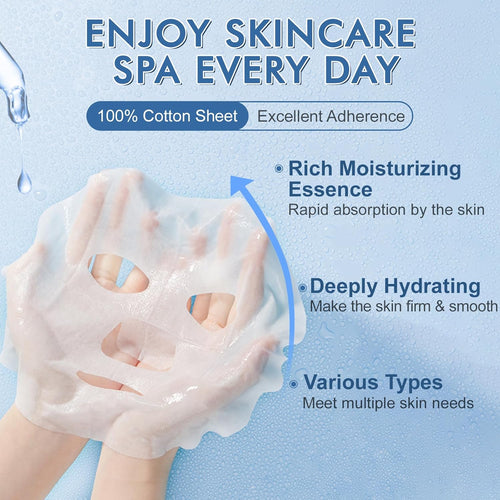 14 Pack Sheet Face Masks Skincare