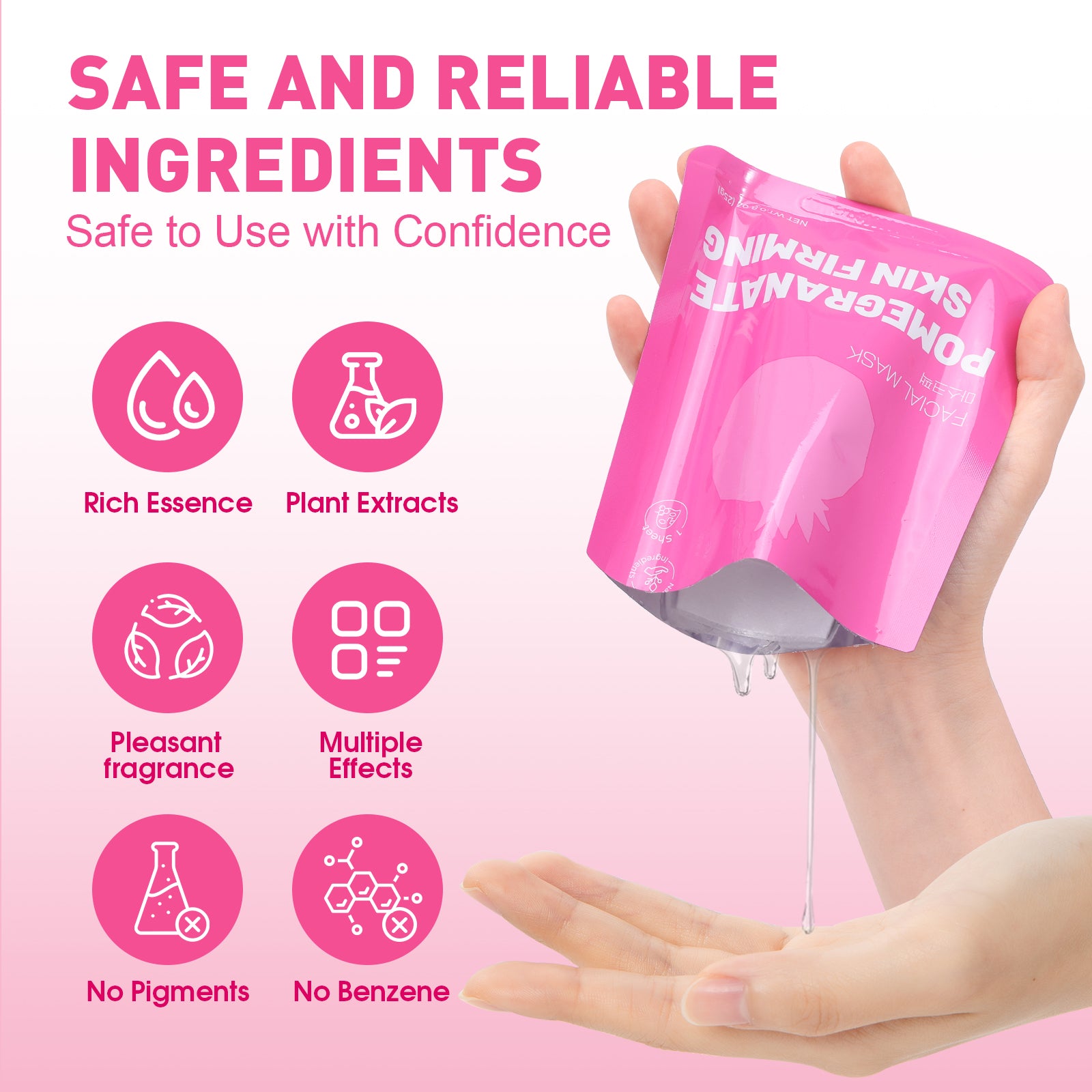 KONEUK 12 Pack Collagen Hydrating Face Masks Skincare, Sheet Face Mask for All Skin Types, Facial Masks Set for Women Skin Care, Face Mask Bulk Spa Gifts for Women
