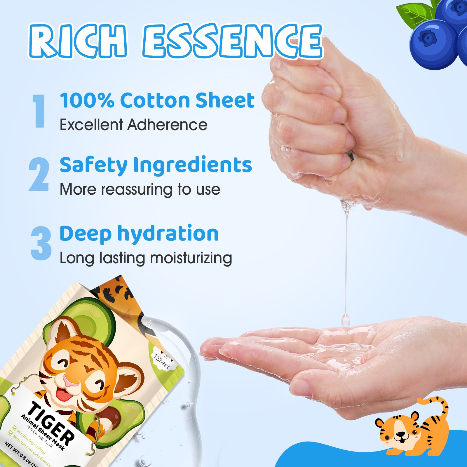 KONEUK 56 Pack Bulk Animal Face Mask for Kids, Hydrating & Moisturizing, Face Masks Skincare for Girls Teens, Spa Party Supplies, Spa Day Kit and Birthday Gifts (7 Types X 8 Pcs)